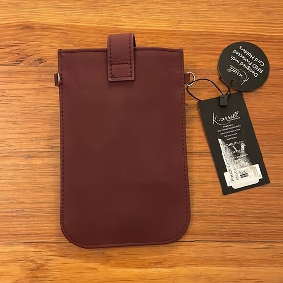 K. Carroll Accessories Crossbody  Bag Passport Card RFID Protection NEW - Picture 3 of 10